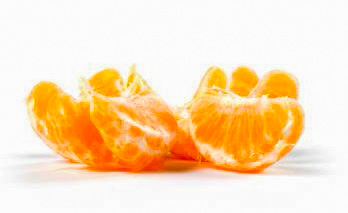 a segmented orange